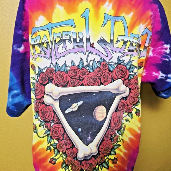 1992 Grateful Dead Space Your Face Liquid Blue Tie Dye Shirt Large Vintage - Picture 8 of 16